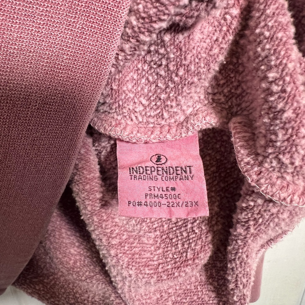 Pullover Hoodie Sweatshirt - Dusty Rose with Graphic - Picture 5 of 5